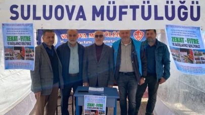 Suluova’da Zekat-Fitre ve Bağış Standı Kuruldu