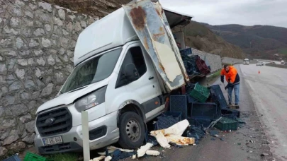 Tır, arıza yapan kamyoneti biçti: 1 yaralı