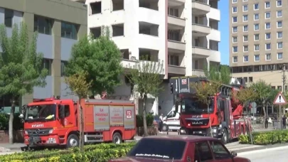 Ağır hasarlı binada intihar etmek isteyen şahsı ekipler kurtardı