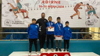 Amasyalı güreşçi Kaan Buğra Yüksel, Türkiye şampiyonu oldu