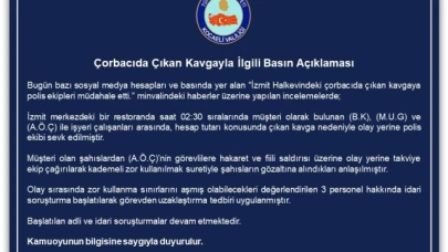 Çorbacıda hesap kavgası: 3 polis hakkında idari soruşturma