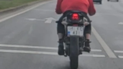 Dur ihtarına uymayan motosiklet sürücüsüne 48 bin lira ceza