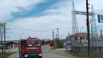 Fabrikada yangın paniği