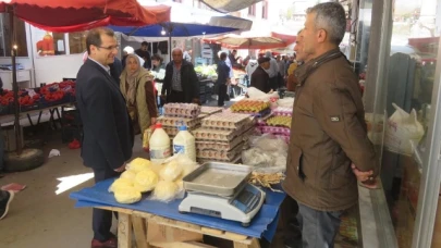 Güldoğan, Pazarcı Esnafını Ziyaret Etti