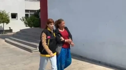 Hırsızlık yaparken suçüstü yakalanan kadın polisi ısırdı
