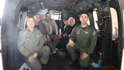 Huzurevi sakinleri Merzifon 5'inci Ana Jet Üssünde