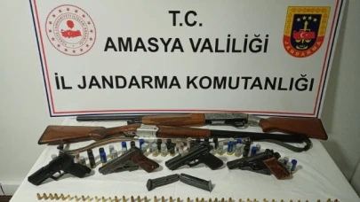 Merzifon’da silah kaçakçılığı ve uyuşturucu operasyonu: 6 gözaltı