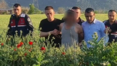 Otluk alanda gizlenen hırsızlık şüphelisi jandarmaya takıldı