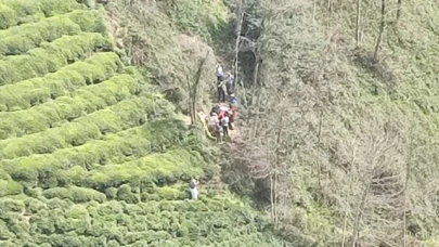 Rize'de ilkel teleferikten düşen 2 kişi ağır yaralandı