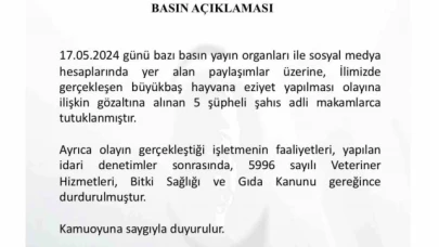 Amasya'da hayvana eziyet edilen tesisin faaliyetleri durduruldu