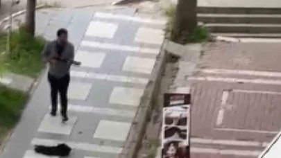 Eski sevgilinin tüfekle saldırısı kamerada: 2 ağır yaralı