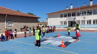 Göynücek’te Öğrencilere Trafik Eğitimi Verildi