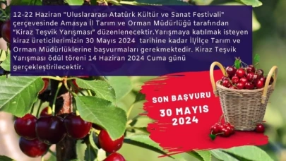 Kiraz Teşvik Yarışması Başvuruları 30 Mayıs’ta Başlıyor!