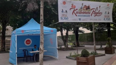 Merzifon'da Kurban Bağış Standı Açıldı