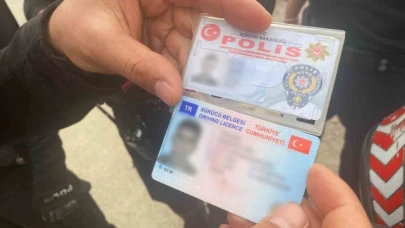 Sahte komiser, gerçek polislere yakalandı
