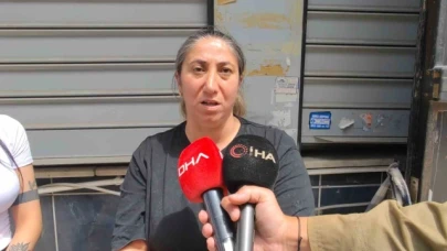 Tekstil atölyesine el bombası attılar: O anlar kamerada