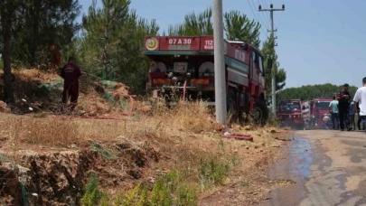 Çıkan orman yangını ekipler ve vatandaş işbirliğiyle söndürüldü