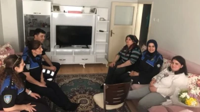Polislerden Fatmanur'a geçmiş olsun ziyareti