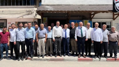İpek ile Çilez, ilçelerde bayramlaşma programlarına katıldılar