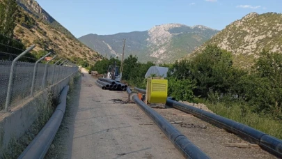 Kapalı Sistem Sulama Hatlarının Yapımına Başlandı