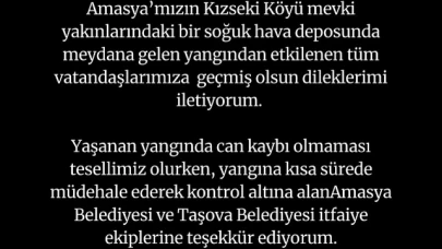 Karagöz’den “Geçmiş Olsun” Mesajı
