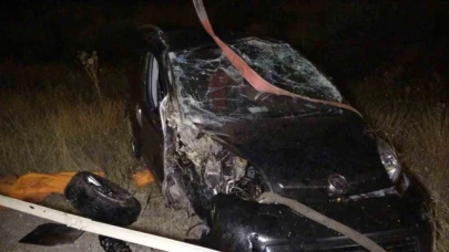Takla atan araçtan fırlayarak ağır yaralanan 22 yaşındaki sürücü hayatını kaybetti