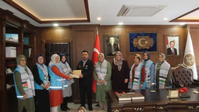 TDV Amasya Kadın Kolları’ndan Filistin İçin Bağış