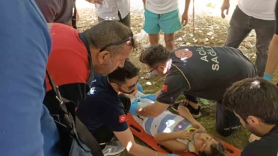 5'inci kattan düşen çocuğu kivi asması kurtardı