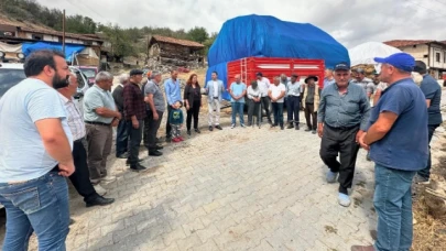 CHP heyetinden doludan etkilenen köylere ziyaret