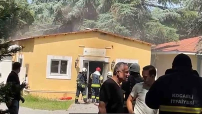 Deney yapıldığı sırada laboratuvarda çıkan yangın korkuttu