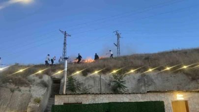 Düğünde atılan havai fişekler yangına sebep oldu