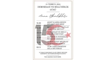 Hamamözü'nde 15 Temmuz Programı Belli Oldu