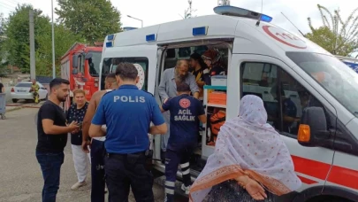 İki katlı evde yangın: 2'si çocuk 5 kişi hastanelik oldu
