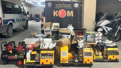 Kaçak sigara imalathanesine baskın