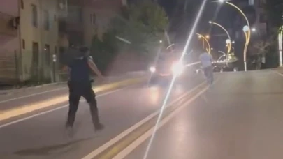 O kaçtı, polis kovaladı