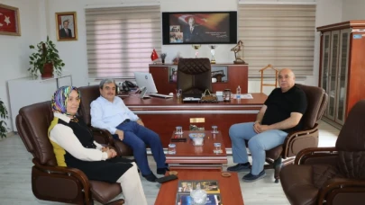 Türkmen, Gümüşhacıköy İlçe Milli Eğitim Müdürlüğü'ne ziyarette bulundu