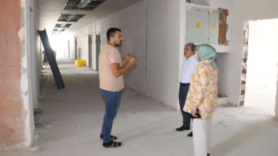 Türkmen Okul İnşaatını Yerinde İnceledi