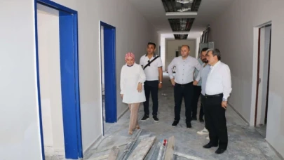 Türkmen Taşova'daki Eğitim Yatırımlarını Yerinde İnceledi