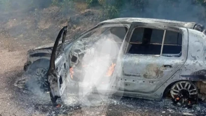 Yanan araçta bulunan kişi yaşamını yitirdi