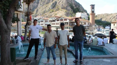 Amasya'da hava sıcaklığı 40 dereceyi buldu