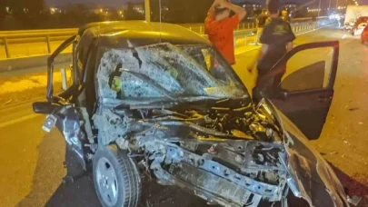 Merzifon'da zincirleme kaza: 1 yaralı