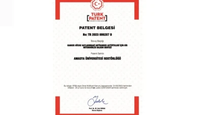 Amasya Üniversitesi'nden Patent Başarısı