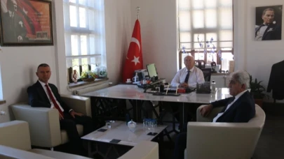 Basmacı, Gegin ve Özcan'ı Misafir Etti