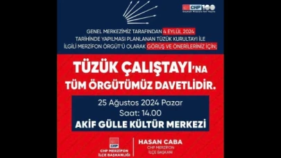 Caba, Tüzük Çalıştayı'na davette bulundu