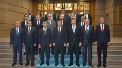 Cumhurbaşkanı Yardımcısı Yılmaz, TOBB yönetim kurulu istişare toplantısına katıldı