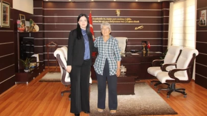 Erdoğan, şehit kardeşini makamında ağırladı