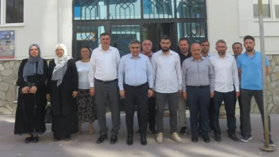 Karaaslan, müftülük personeli ile bir araya geldi