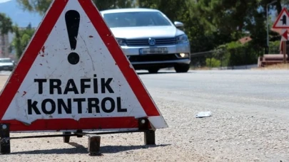 Merzifon’da 8 araç trafikten men edildi