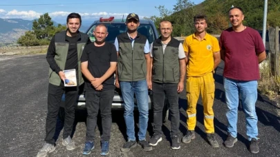 Taşova'da orman yangınlarına karşı broşürlü uyarı