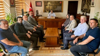 Saka ve Yönetiminden Karaaslan'a Ziyaret